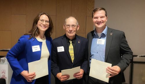 Joyce Raybuck and Jeremy Knoll receive the 2022 AIA KC President’s Award