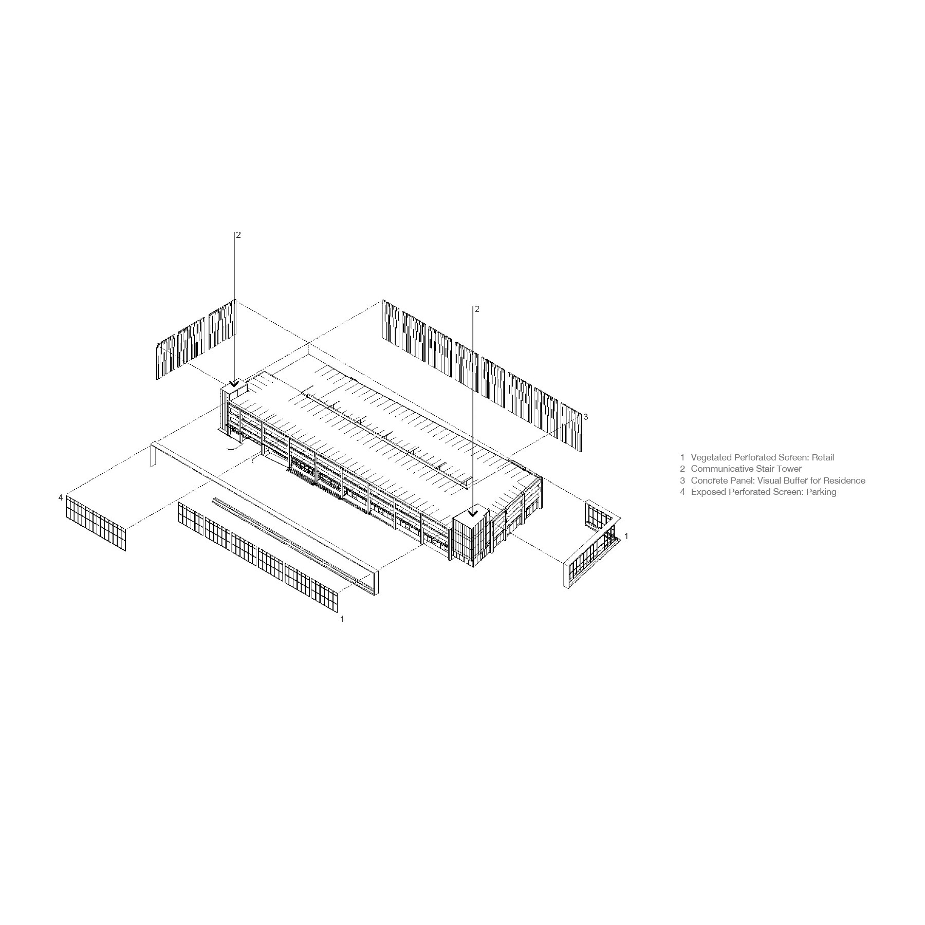 North Parking Garage and Retail