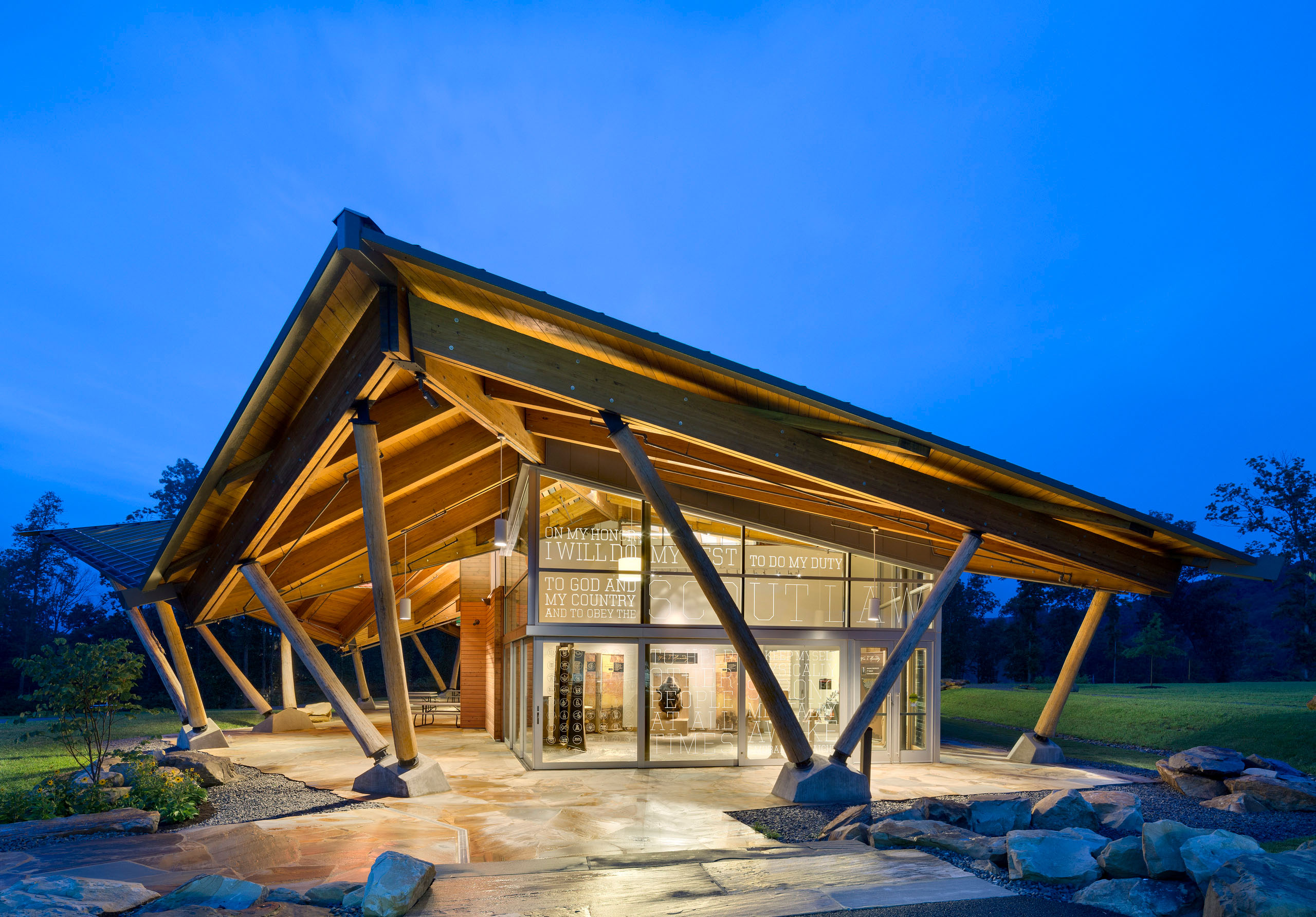 Scott Visitor Center at the Summit Bechtel Scout Reserve