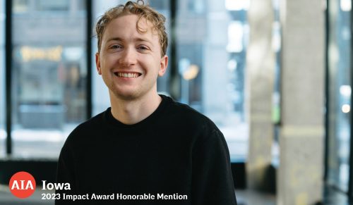 Sam Nordmeyer Honored with AIA Iowa Impact Award for Project Addressing Food Insecurity