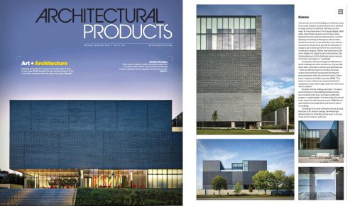 Stanley Museum of Art Featured as Cover Story for Architectural Products Magazine