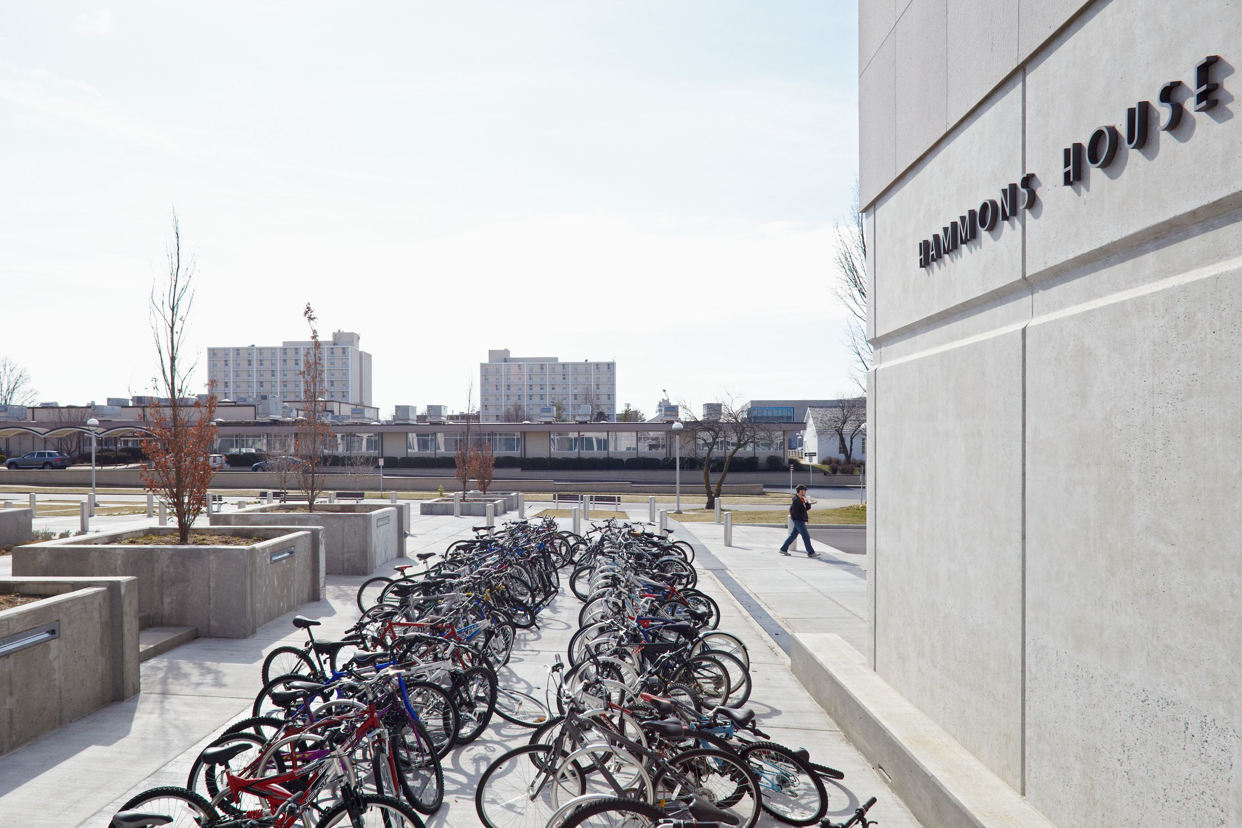 Garst Dining Hall Plaza and Bus Stop