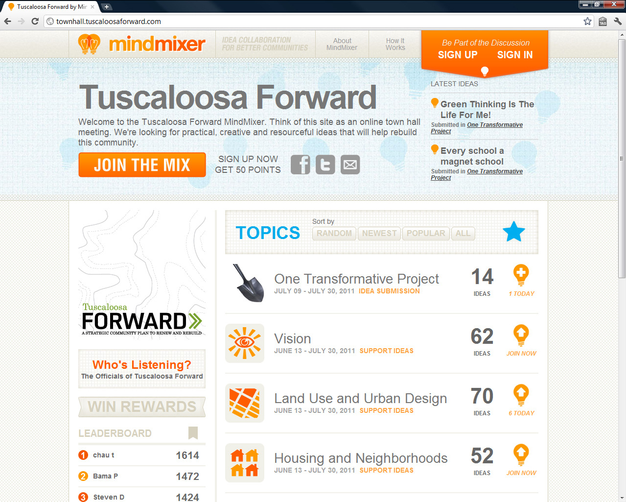 Tuscaloosa Forward