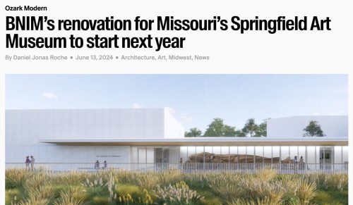 Ozark Modern – Architect’s Newspaper features Springfield Art Museum