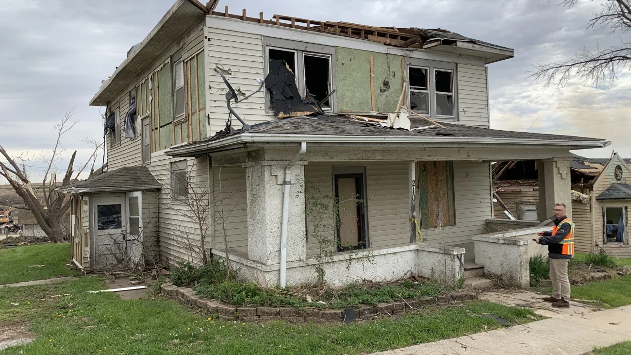 Jason Kruse shares experience with AIA Iowa’s Disaster Assistance Program following EF-3 tornado in Minden, IA