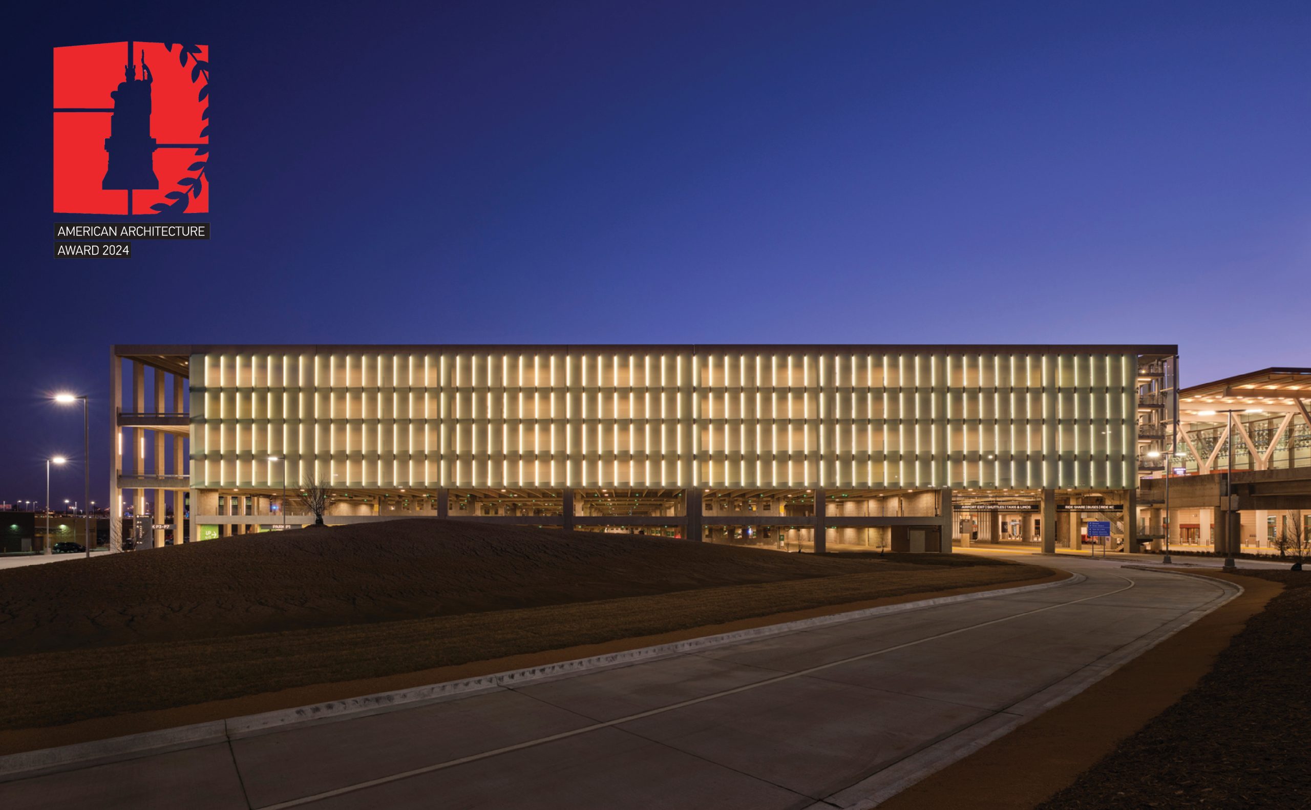 Kansas City International Airport Parking Garage Receives the Prestigious 2024 American Architecture Award